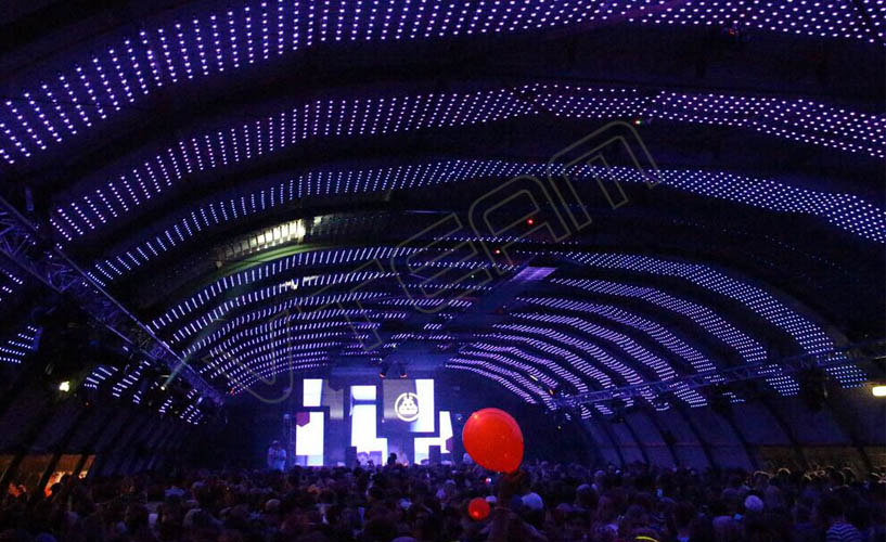 荷蘭露天體育館耐克發(fā)布會 LED軟屏MJ4-P100
