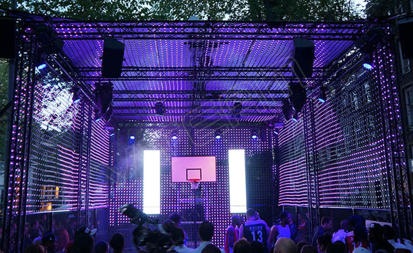 荷蘭露天體育館耐克發(fā)布會 LED軟屏MJ4-P100