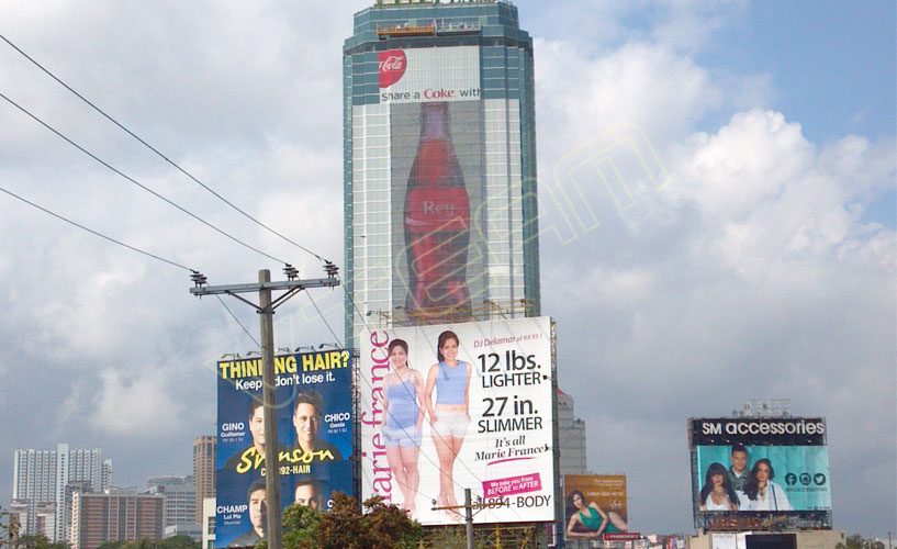 菲律賓大樓外墻 LED共形屏MJ4-P55項(xiàng)目