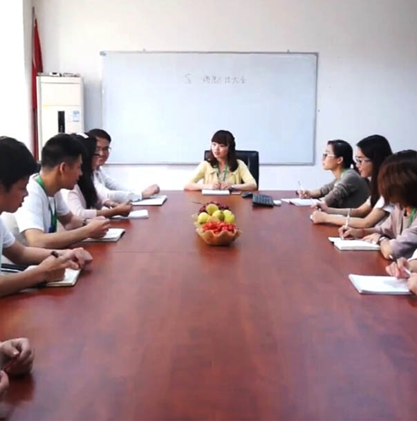 市場(chǎng)部會(huì)議室展開探討