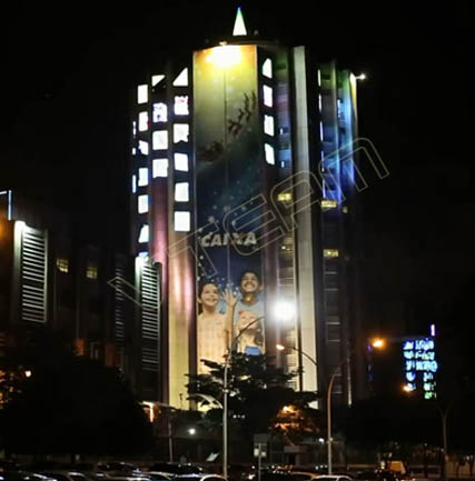 大樓戶(hù)外廣告及亮化 LED軟屏MJ-55