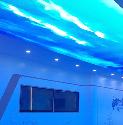 中國(guó)航發(fā)渦輪院研發(fā)總部展廳透明天幕屏項(xiàng)目