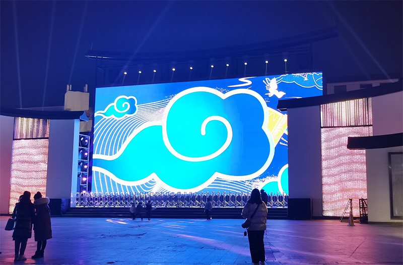 蘇州姑蘇八點半LED網(wǎng)格屏項目