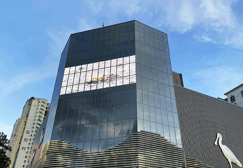 深圳電信大廈LED透明顯示屏項目