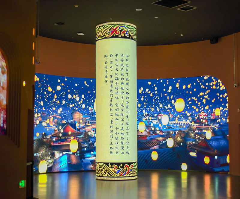 洛陽大河薈數(shù)字化博物館LED透明屏項(xiàng)目